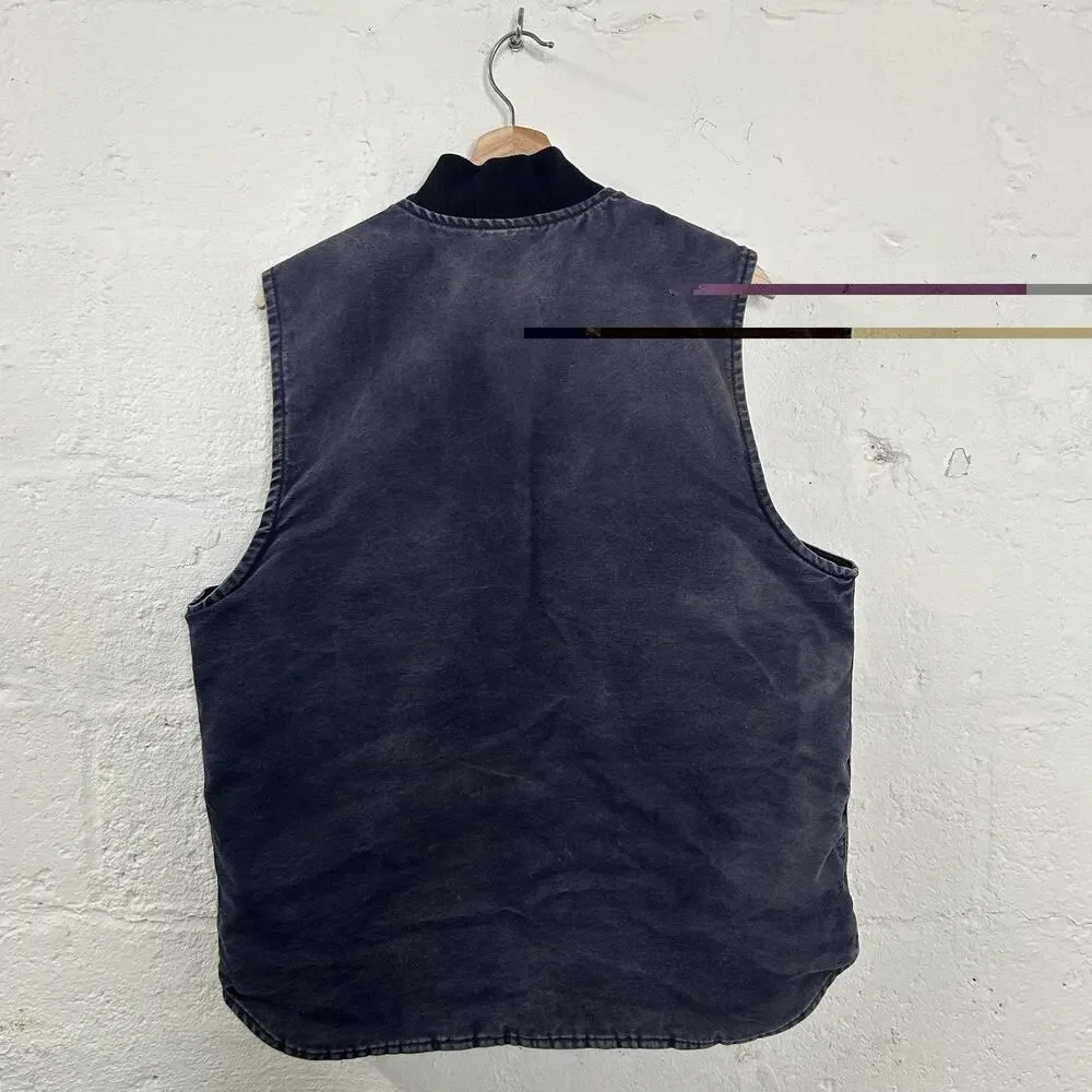Vintage Faded Carhartt Quilted Artic Vest “Midnight Blue”